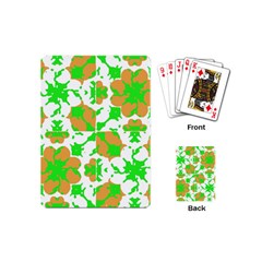 Graphic Floral Seamless Pattern Mosaic Playing Cards (mini)  by dflcprints