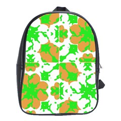 Graphic Floral Seamless Pattern Mosaic School Bags (xl)  by dflcprints