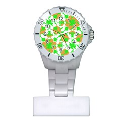 Graphic Floral Seamless Pattern Mosaic Plastic Nurses Watch by dflcprints