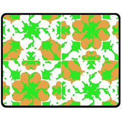 Graphic Floral Seamless Pattern Mosaic Double Sided Fleece Blanket (medium)  by dflcprints