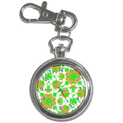 Graphic Floral Seamless Pattern Mosaic Key Chain Watches by dflcprints