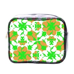 Graphic Floral Seamless Pattern Mosaic Mini Toiletries Bags by dflcprints