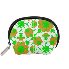 Graphic Floral Seamless Pattern Mosaic Accessory Pouches (small)  by dflcprints