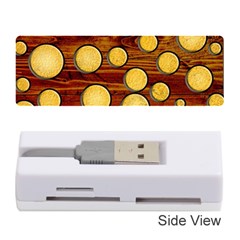 Wood And Gold Memory Card Reader (stick) 