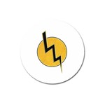 Lightning bolt Magnet 3  (Round) Front