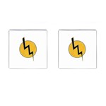 Lightning bolt Cufflinks (Square) Front(Pair)