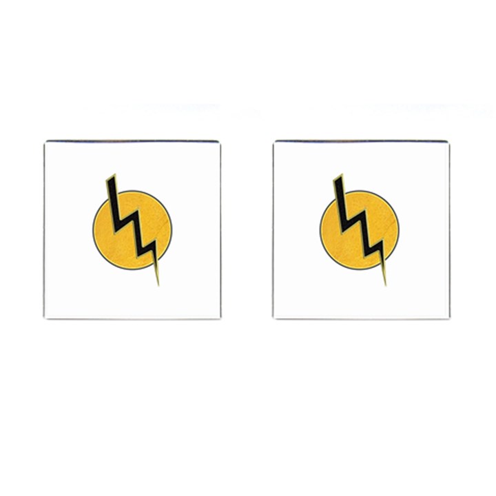 Lightning bolt Cufflinks (Square)