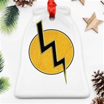 Lightning bolt Bell Ornament (Two Sides) Front