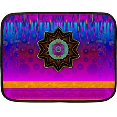 Air And Stars Global With Some Guitars Pop Art Double Sided Fleece Blanket (mini)  by pepitasart