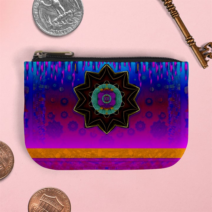 Air And Stars Global With Some Guitars Pop Art Mini Coin Purses