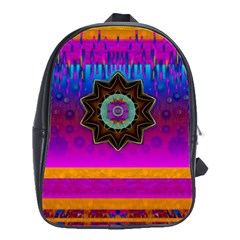 Air And Stars Global With Some Guitars Pop Art School Bags(large) 