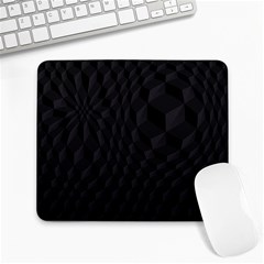 Black Pattern Dark Texture Background Large Mousepads by Nexatart