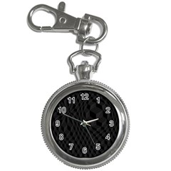 Black Pattern Dark Texture Background Key Chain Watches by Nexatart