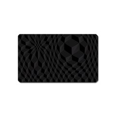 Black Pattern Dark Texture Background Magnet (name Card) by Nexatart