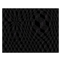 Black Pattern Dark Texture Background Rectangular Jigsaw Puzzl by Nexatart