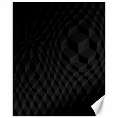 Black Pattern Dark Texture Background Canvas 11  X 14   by Nexatart