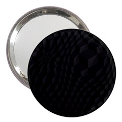 Black Pattern Dark Texture Background 3  Handbag Mirrors by Nexatart