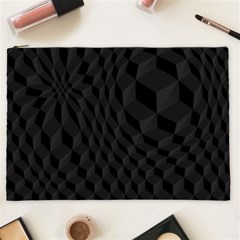 Black Pattern Dark Texture Background Cosmetic Bag (xxl)  by Nexatart