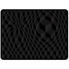 Black Pattern Dark Texture Background Double Sided Fleece Blanket (large)  by Nexatart