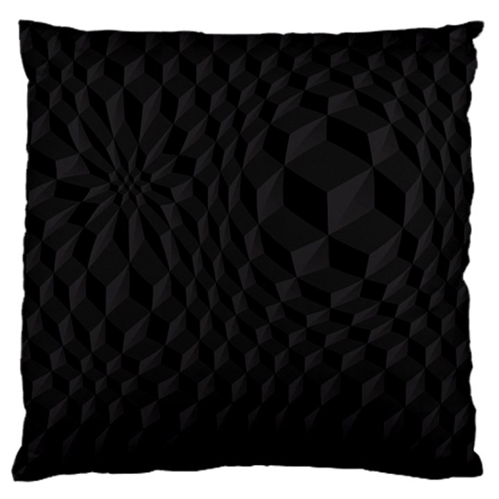 Black Pattern Dark Texture Background Standard Flano Cushion Case (Two Sides)