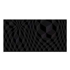 Black Pattern Dark Texture Background Satin Shawl by Nexatart