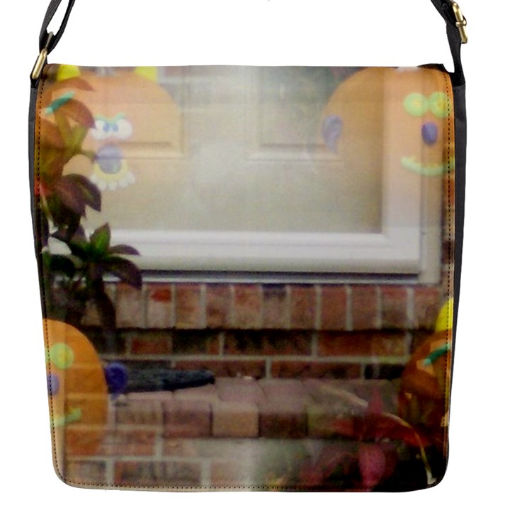 Ghostly Floating Pumpkins Flap Messenger Bag (S)