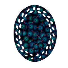 Background Abstract Textile Design Oval Filigree Ornament (two Sides) by Nexatart