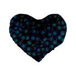 Background Abstract Textile Design Standard 16  Premium Heart Shape Cushions Front