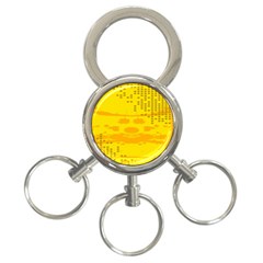 Texture Yellow Abstract Background 3-ring Key Chains by Nexatart