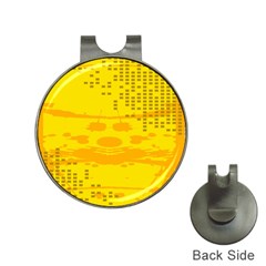 Texture Yellow Abstract Background Hat Clips With Golf Markers by Nexatart