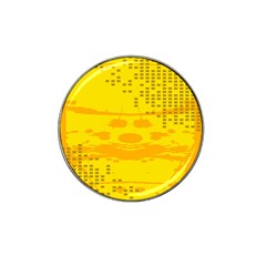 Texture Yellow Abstract Background Hat Clip Ball Marker by Nexatart