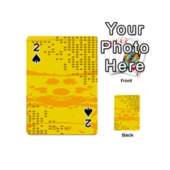 Texture Yellow Abstract Background Playing Cards 54 (mini)  by Nexatart