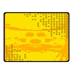 Texture Yellow Abstract Background Double Sided Fleece Blanket (small)  by Nexatart