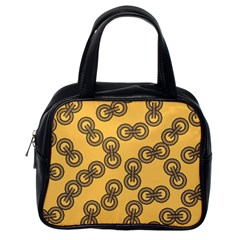 Abstract Shapes Links Design Classic Handbags (one Side) by Nexatart