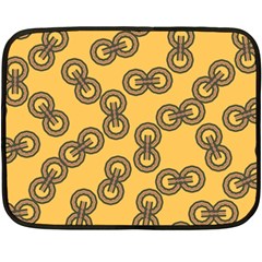 Abstract Shapes Links Design Double Sided Fleece Blanket (mini)  by Nexatart