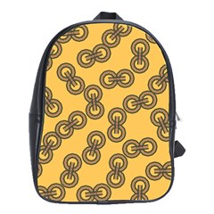 Abstract Shapes Links Design School Bags(large)  by Nexatart