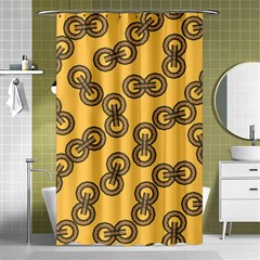 Abstract Shapes Links Design Shower Curtain 48  X 72  (small)  by Nexatart