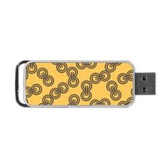 Abstract Shapes Links Design Portable Usb Flash (one Side) by Nexatart