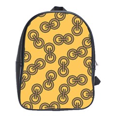 Abstract Shapes Links Design School Bags (xl)  by Nexatart