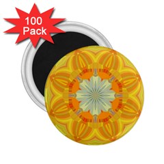 Sunshine Sunny Sun Abstract Yellow 2 25  Magnets (100 Pack)  by Nexatart