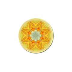 Sunshine Sunny Sun Abstract Yellow Golf Ball Marker (4 Pack) by Nexatart