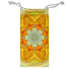 Sunshine Sunny Sun Abstract Yellow Jewelry Bag by Nexatart