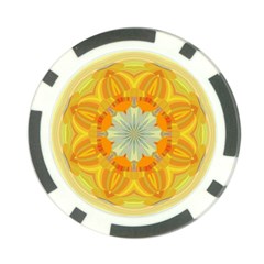 Sunshine Sunny Sun Abstract Yellow Poker Chip Card Guard by Nexatart