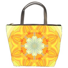 Sunshine Sunny Sun Abstract Yellow Bucket Bags by Nexatart