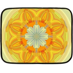 Sunshine Sunny Sun Abstract Yellow Double Sided Fleece Blanket (mini)  by Nexatart