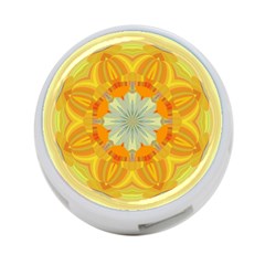 Sunshine Sunny Sun Abstract Yellow 4-port Usb Hub (one Side) by Nexatart