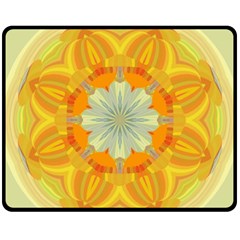 Sunshine Sunny Sun Abstract Yellow Fleece Blanket (medium)  by Nexatart