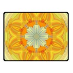 Sunshine Sunny Sun Abstract Yellow Fleece Blanket (Small) 50 x40  Blanket Front