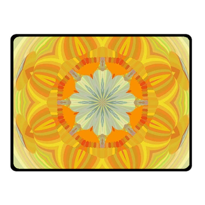 Sunshine Sunny Sun Abstract Yellow Fleece Blanket (Small)