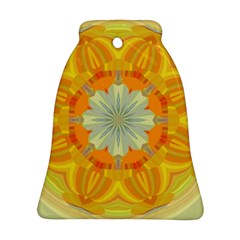 Sunshine Sunny Sun Abstract Yellow Ornament (bell) by Nexatart